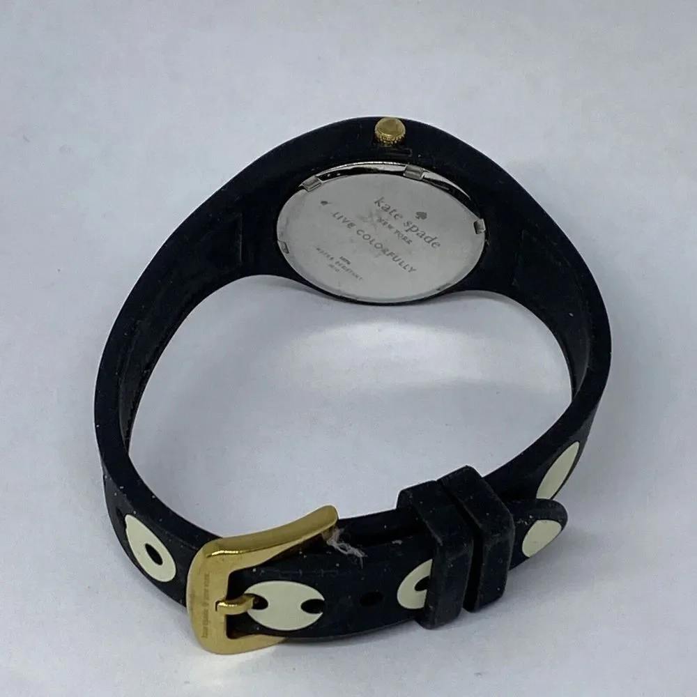 Kate Spade Rumsey 0610 Womens Black Plastic Analog Black Dial Quartz Watch XX590